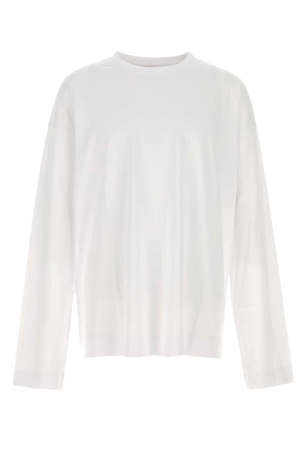 White Cotton Oversize Hegland T-Shirt Exterior