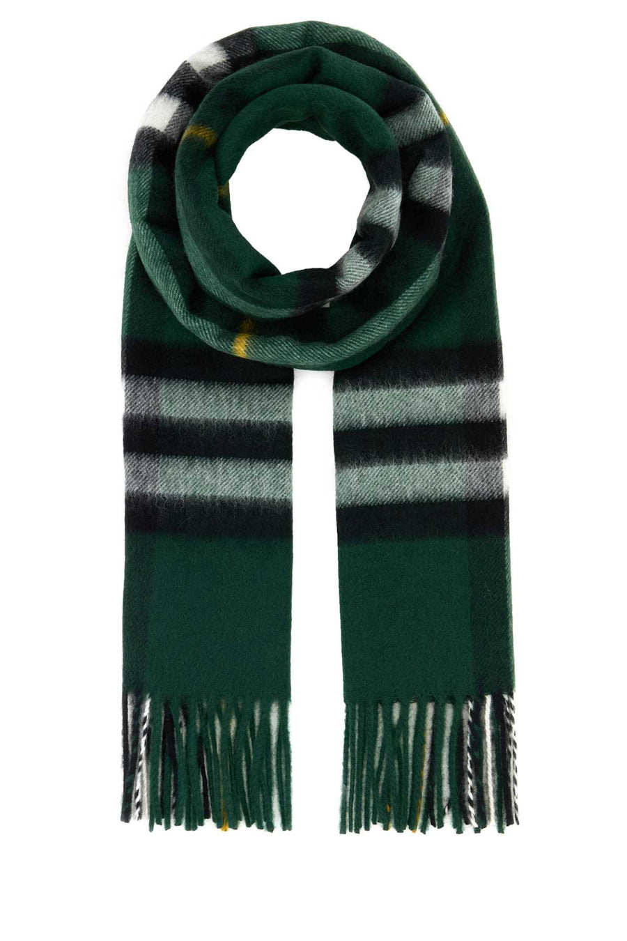 Burberry Giant 100% Cashmere scarf in green