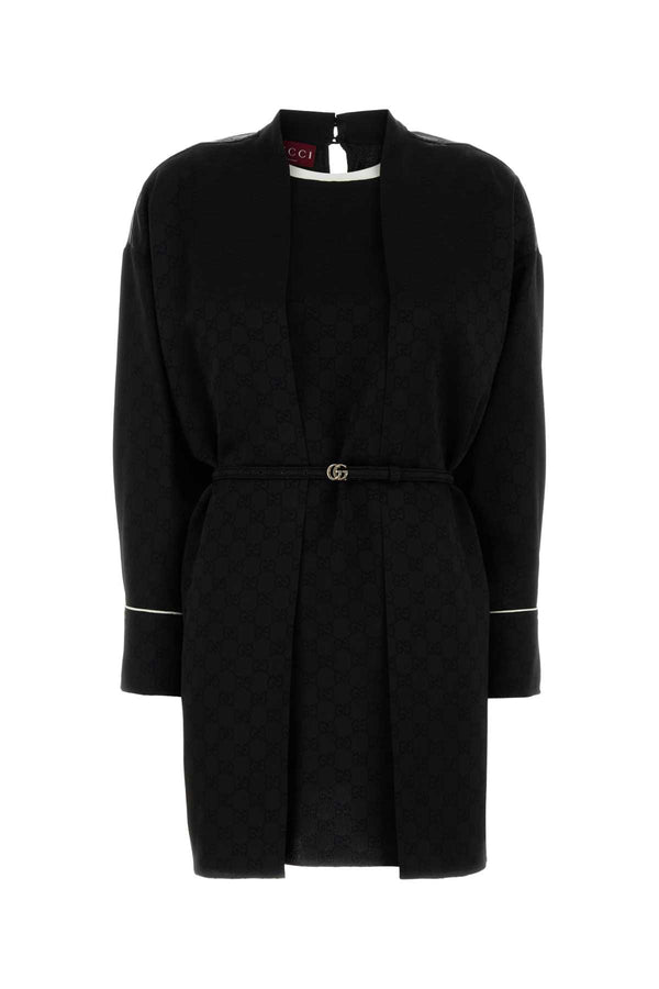 Gucci 55% Viscose dress in black