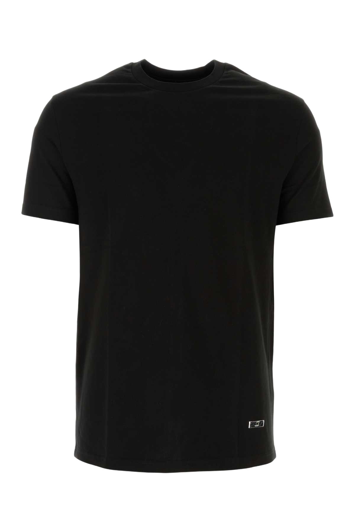 Black Cotton T-Shirt 001 Tessuto Primario: Cotone