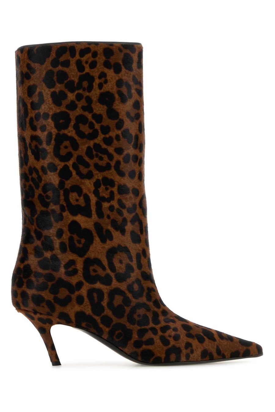 Amina Muaddi Exterior: 100% Leather; Interior: 100% Leather; Sole: Leather and Rubber boot in brown