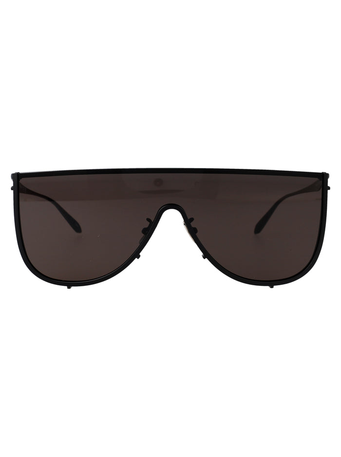 Aa0094s 001 Black-black-grey Metal Sunglasses