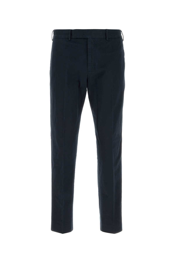 Pt Torino 98% Cotton trousers in navy