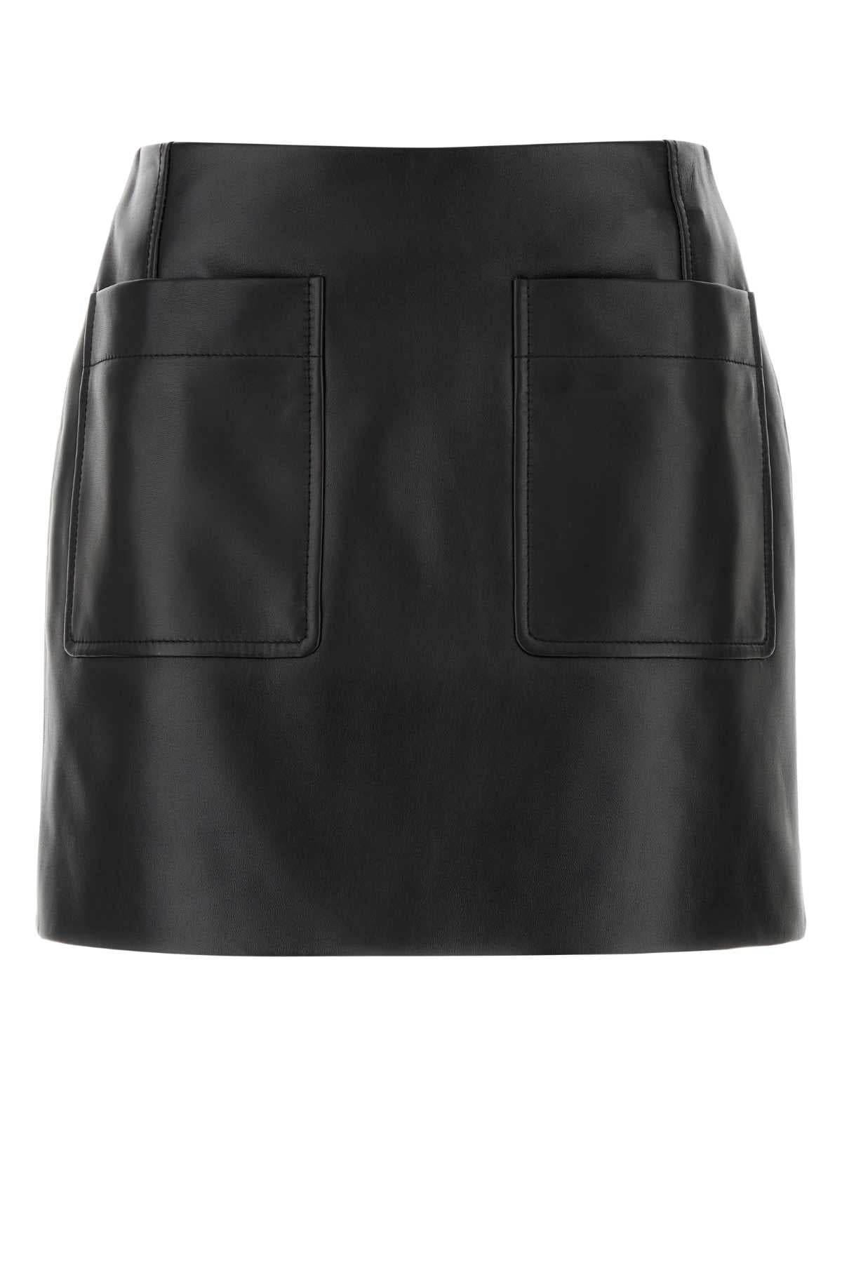 Black Leather Mini Skirt Gonne