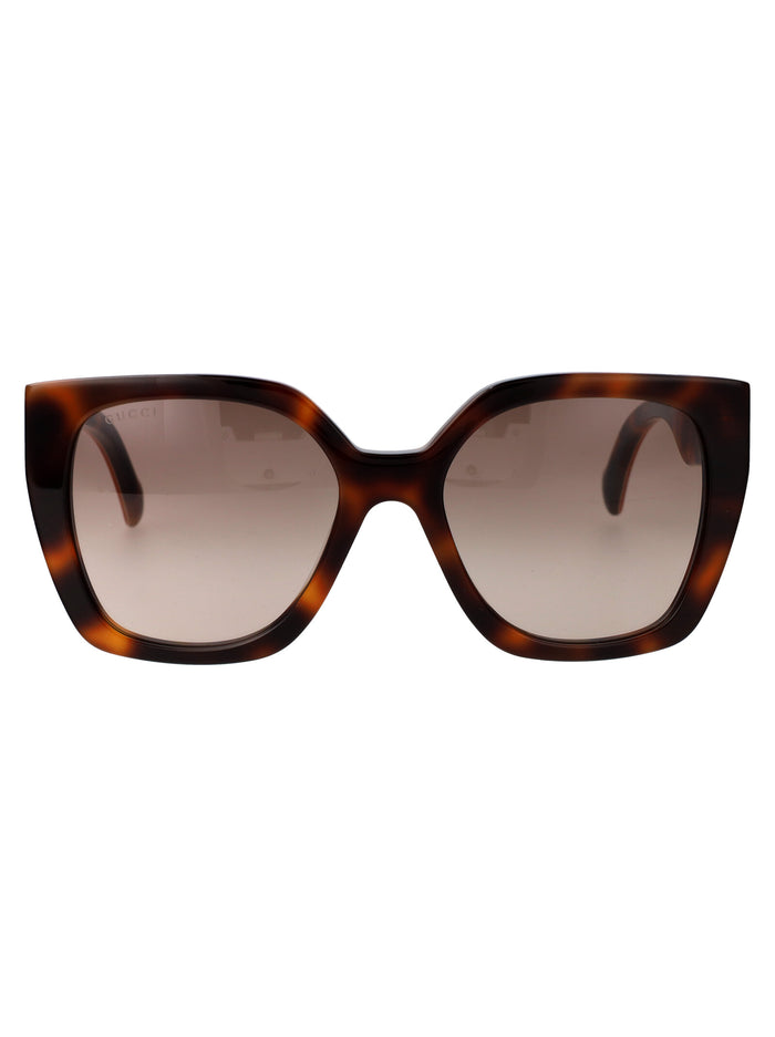 Gg1300s 003 Havana Crystal Brown Acetate Sunglasses