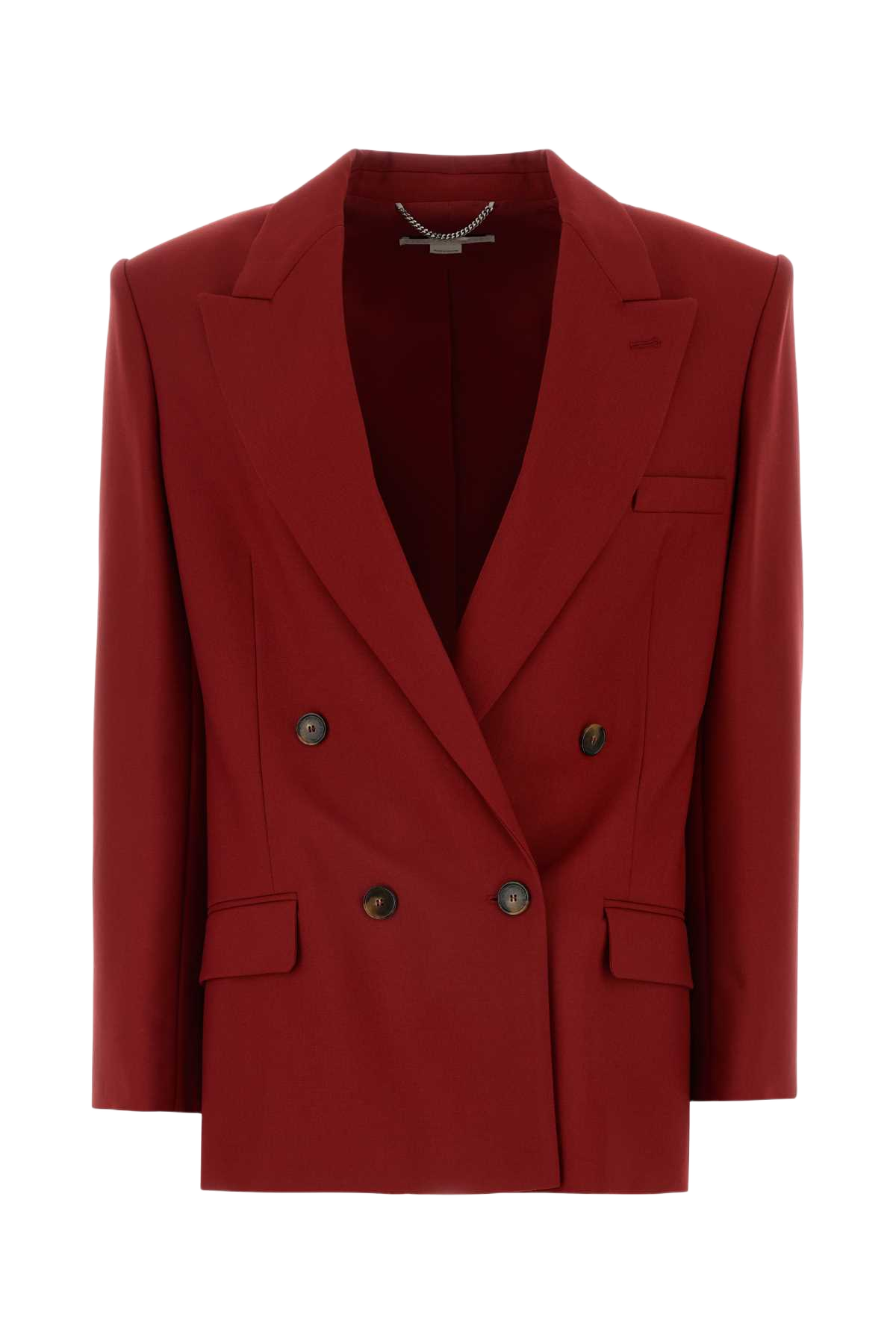 Tiziano Red Wool Blazer Ruby Giacche E Gilet