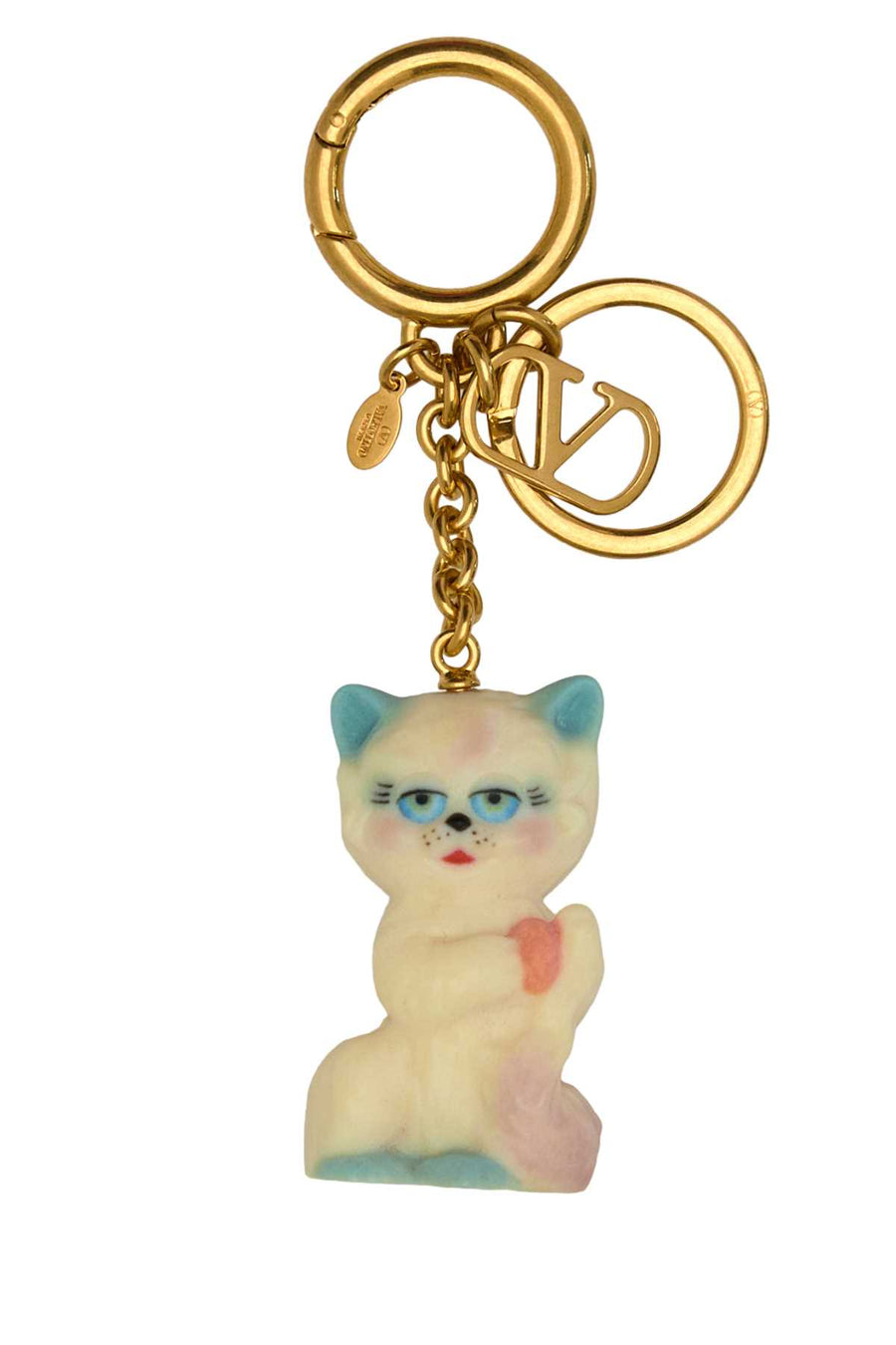 Valentino Garavani Ring Metal key case in gold