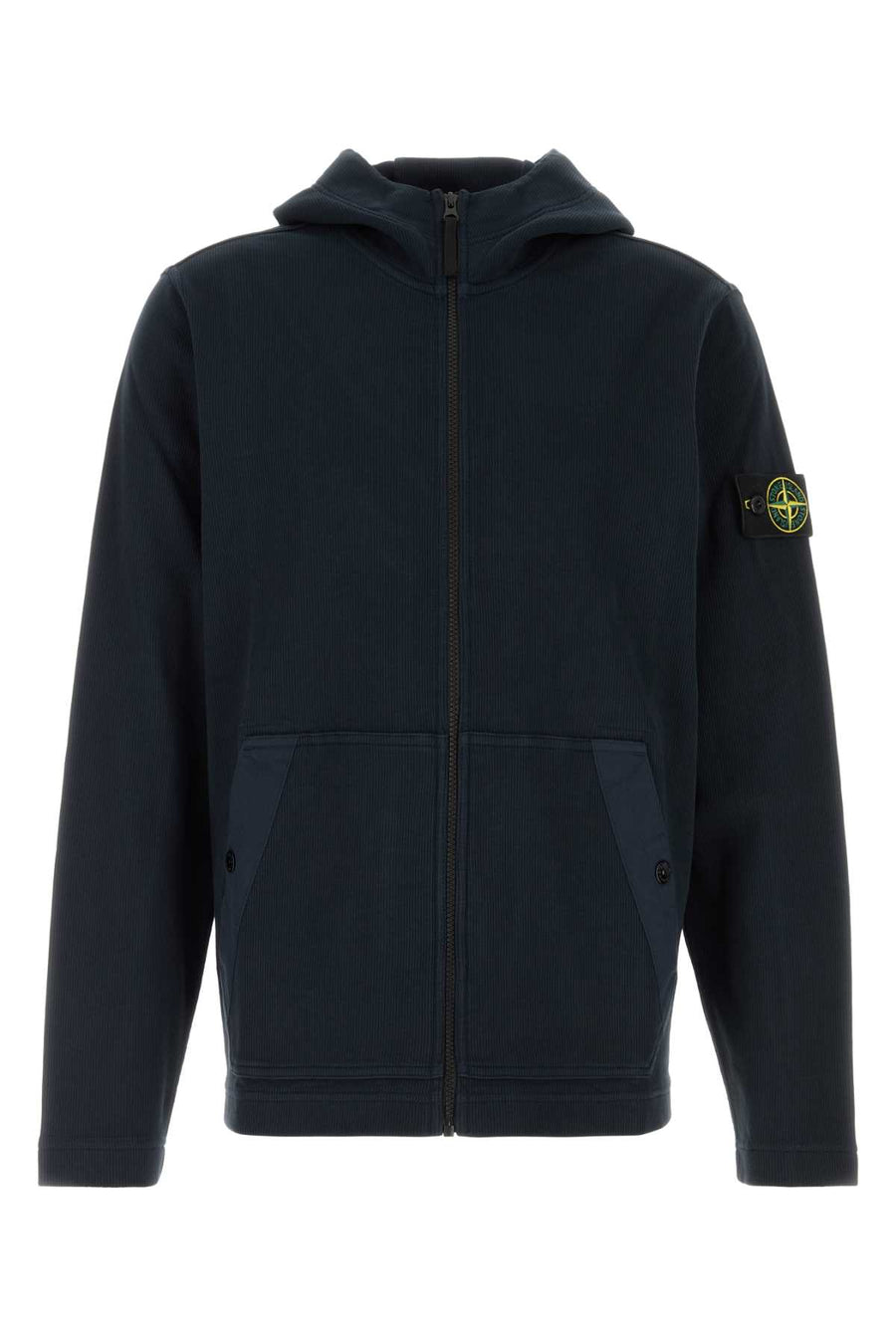 Navy Blue Cotton Sweatshirt Exterior: Felpe