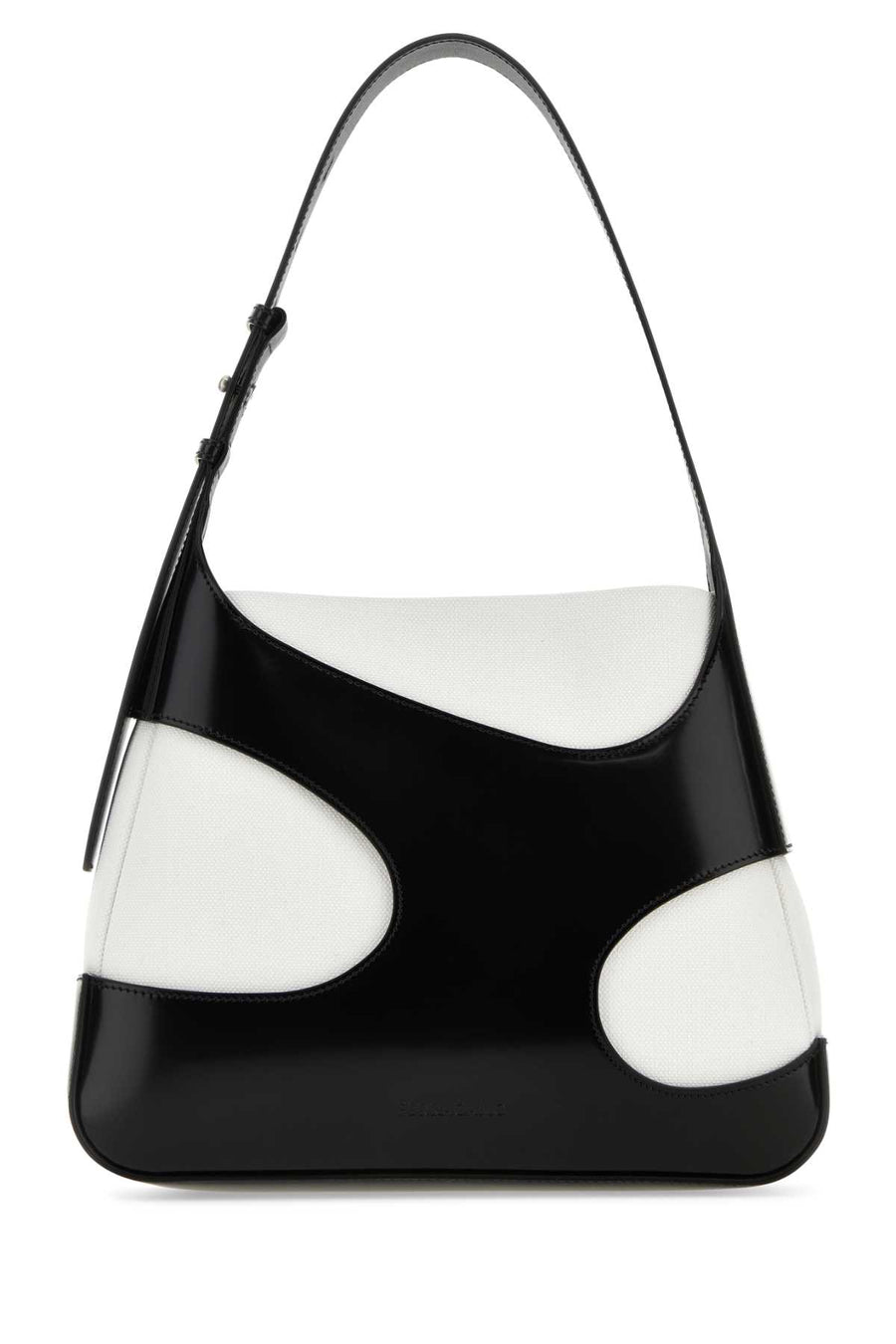 Ferragamo Neroowhite Exterior: 100% Calf; Lining: 70% Nylon shoulder bag in black