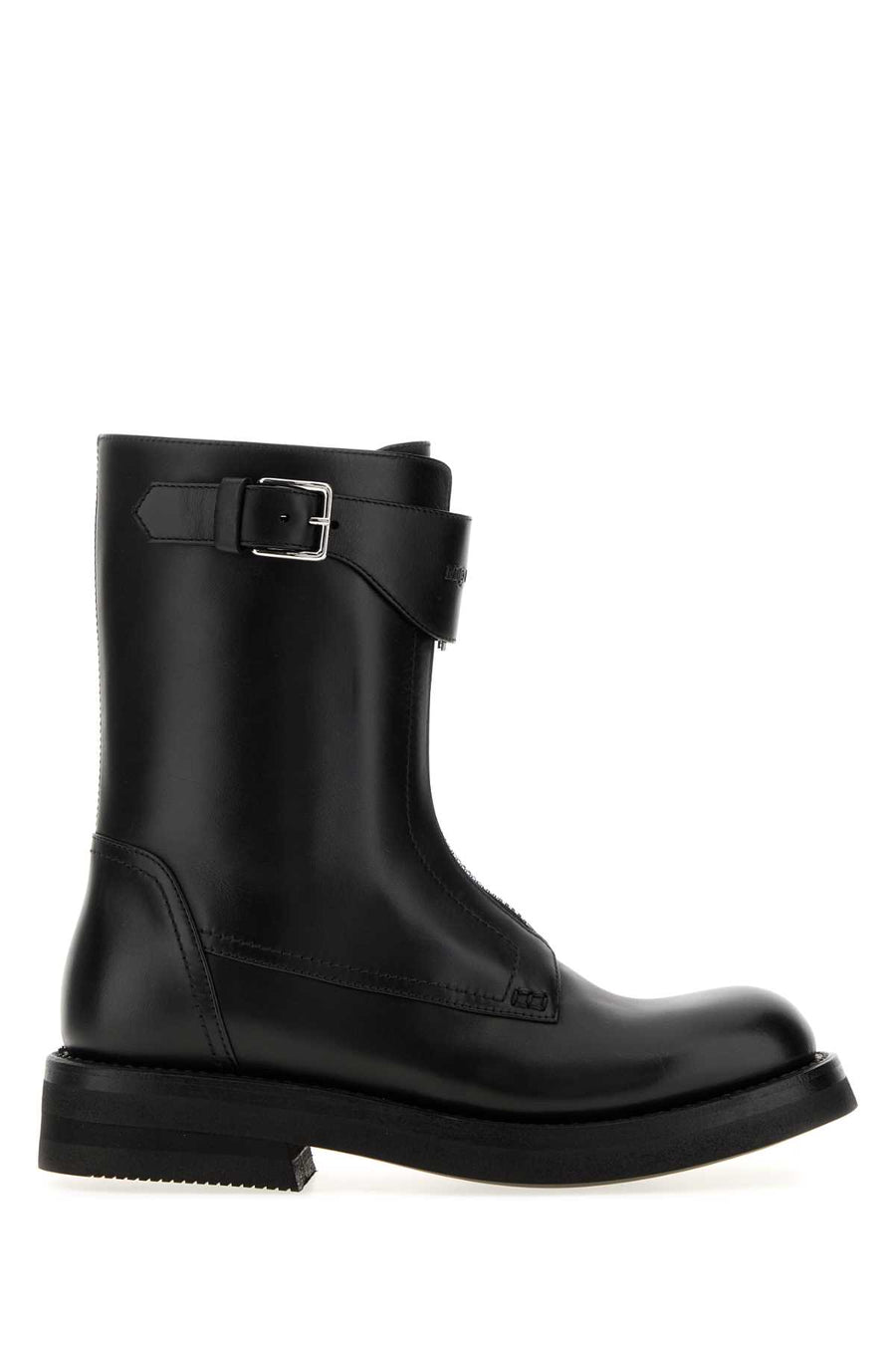 Alexander McQueen Exterior: 100% Leather boot in black