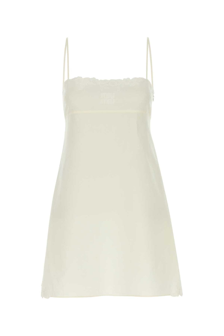 Miu Miu 44% Cotton dress in white