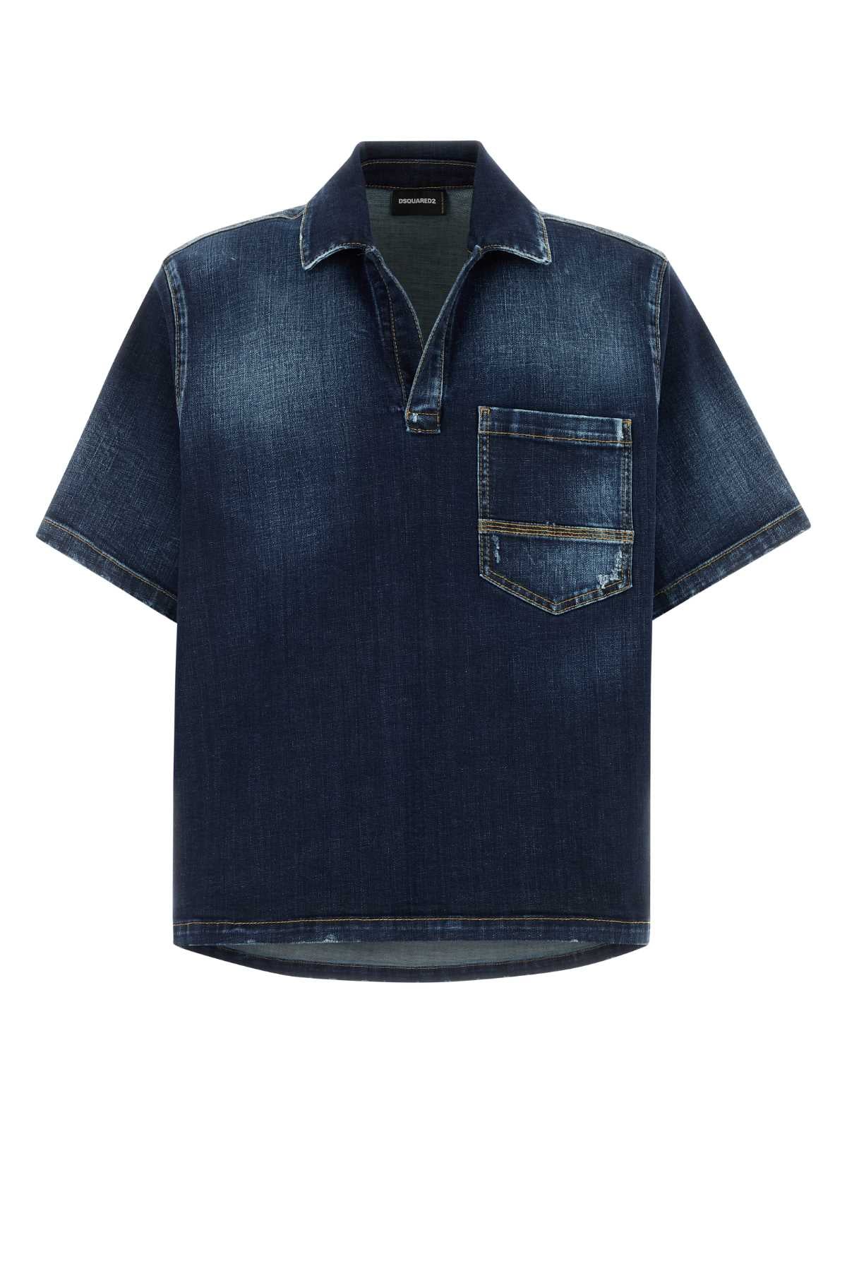 S74dm1027s30664 470 Navyblue Exterior: Cotton Elastane Camicie