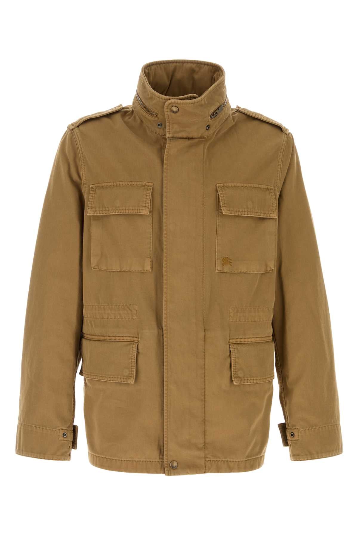 Camel Cotton Jacket Walnus Exterior: Giubbini