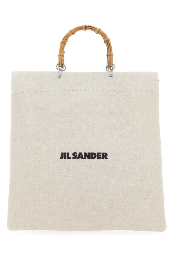 Jil Sander 100% Fabric tote bag in beige