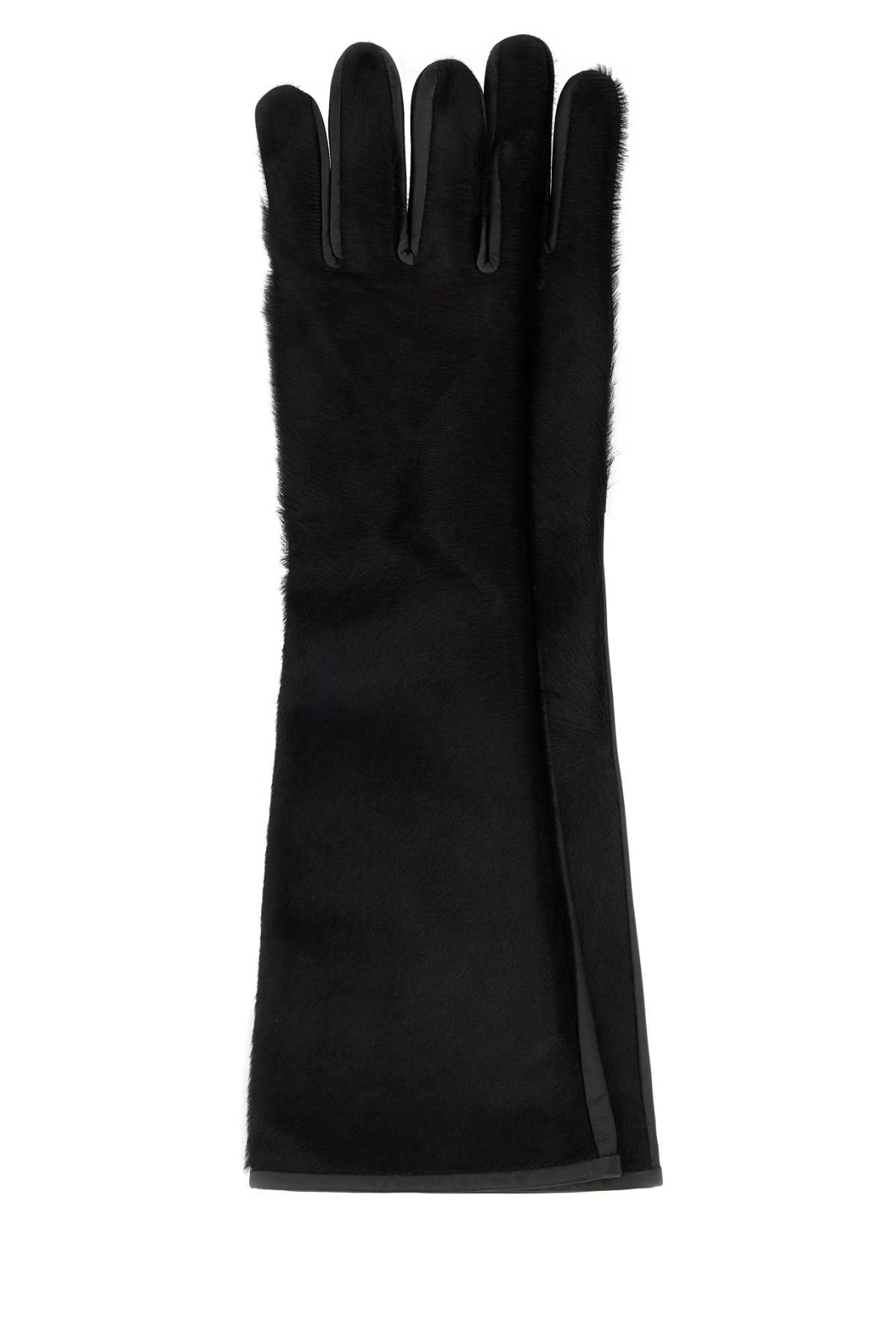 Edna Black Exterior: Leather Guanti