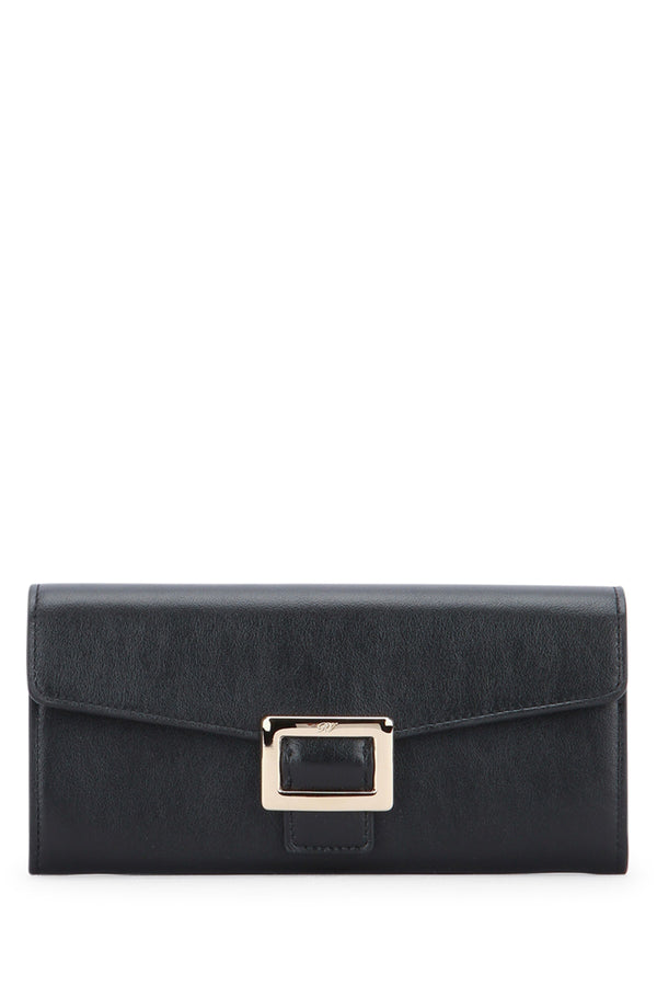 Roger Vivier Vivier 100% Leather wallet in black