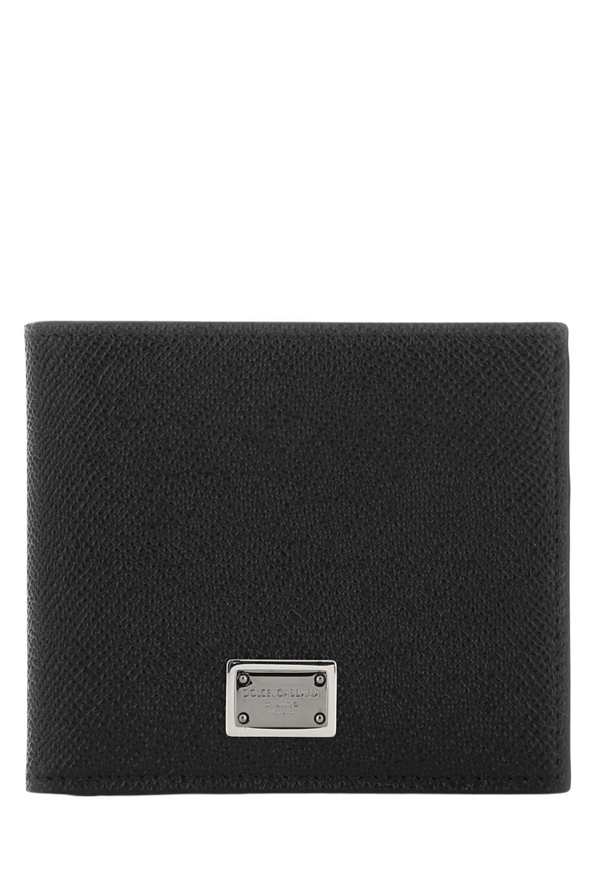 Black Leather Wallet 80999 Vitello Portafogli