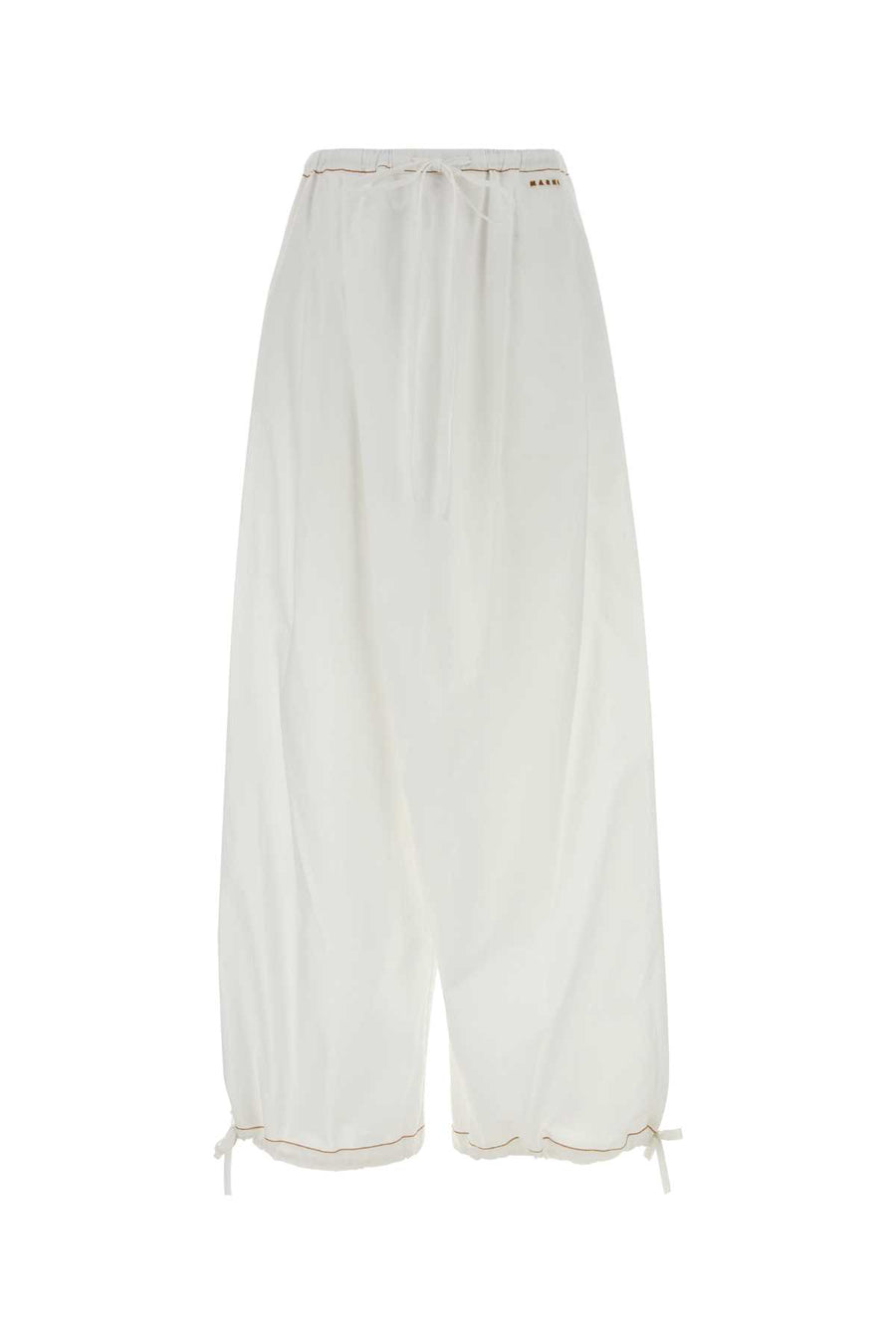 Marni Exterior: 100% Cotton trousers in white