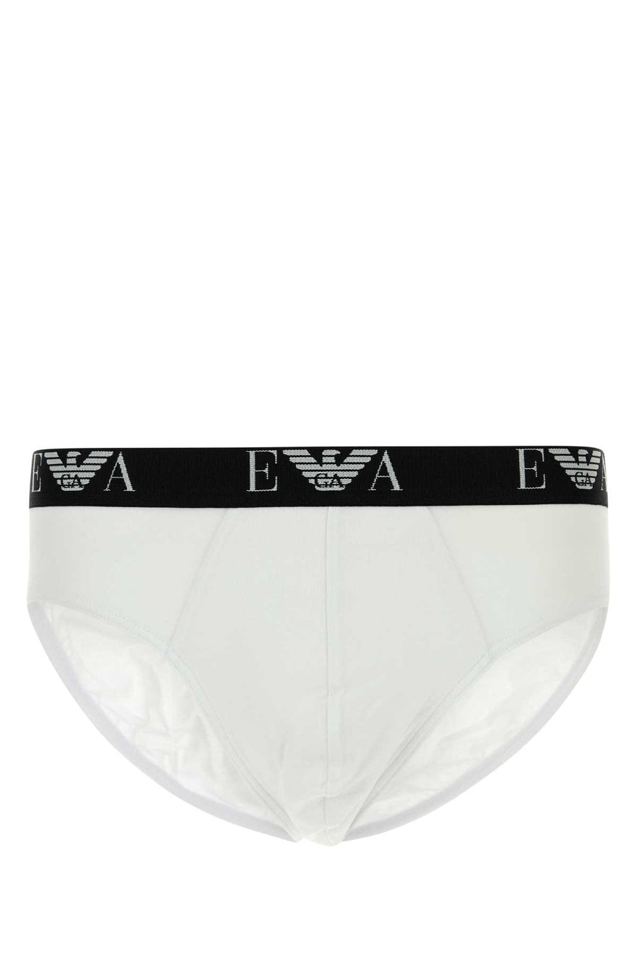 Emporio Armani 95% Cotton brief in white
