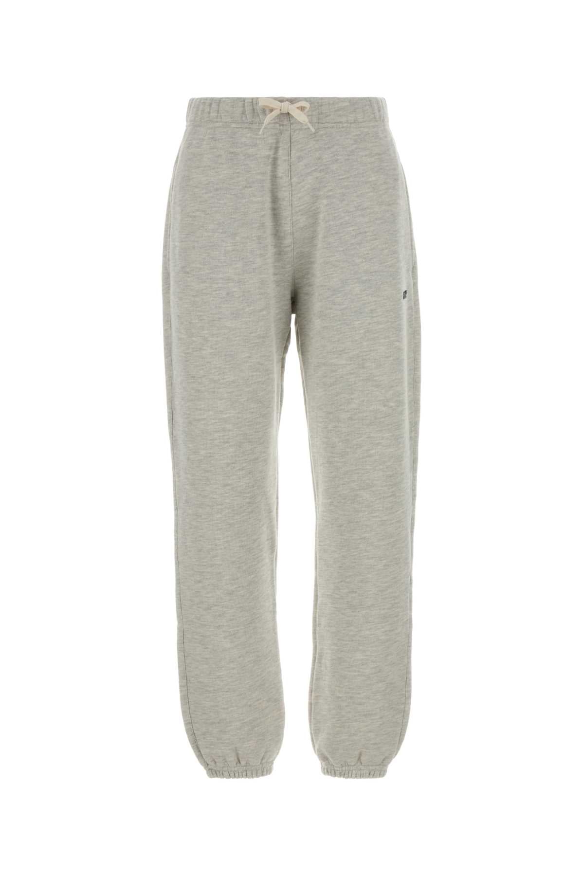 Light Grey Cotton Blend Joggers Lightgr.melange Exterior: Polyester Pantaloni