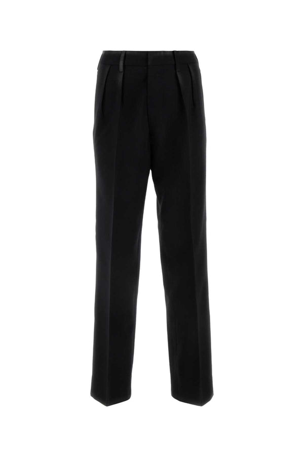 Maison Margiela 100% Wool trousers in black