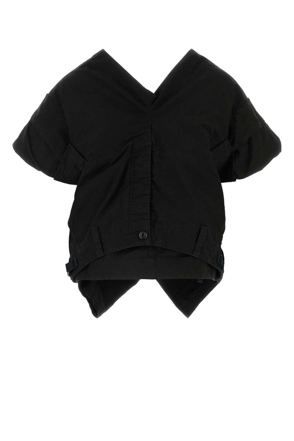 Balenciaga Pants 53% Cotton overshirt in black