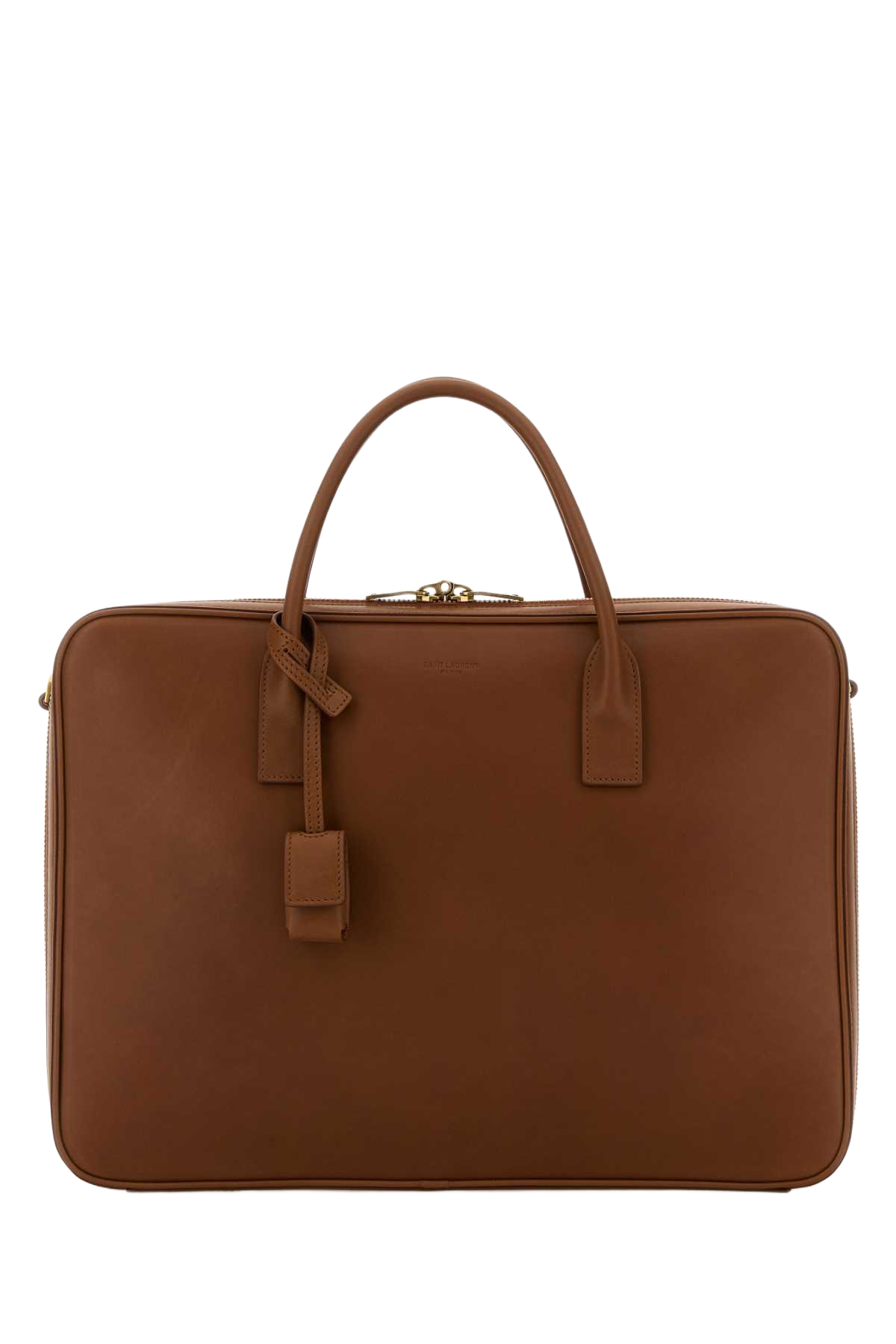 Caramel Leather Briefcase Brick Ventiquattrore