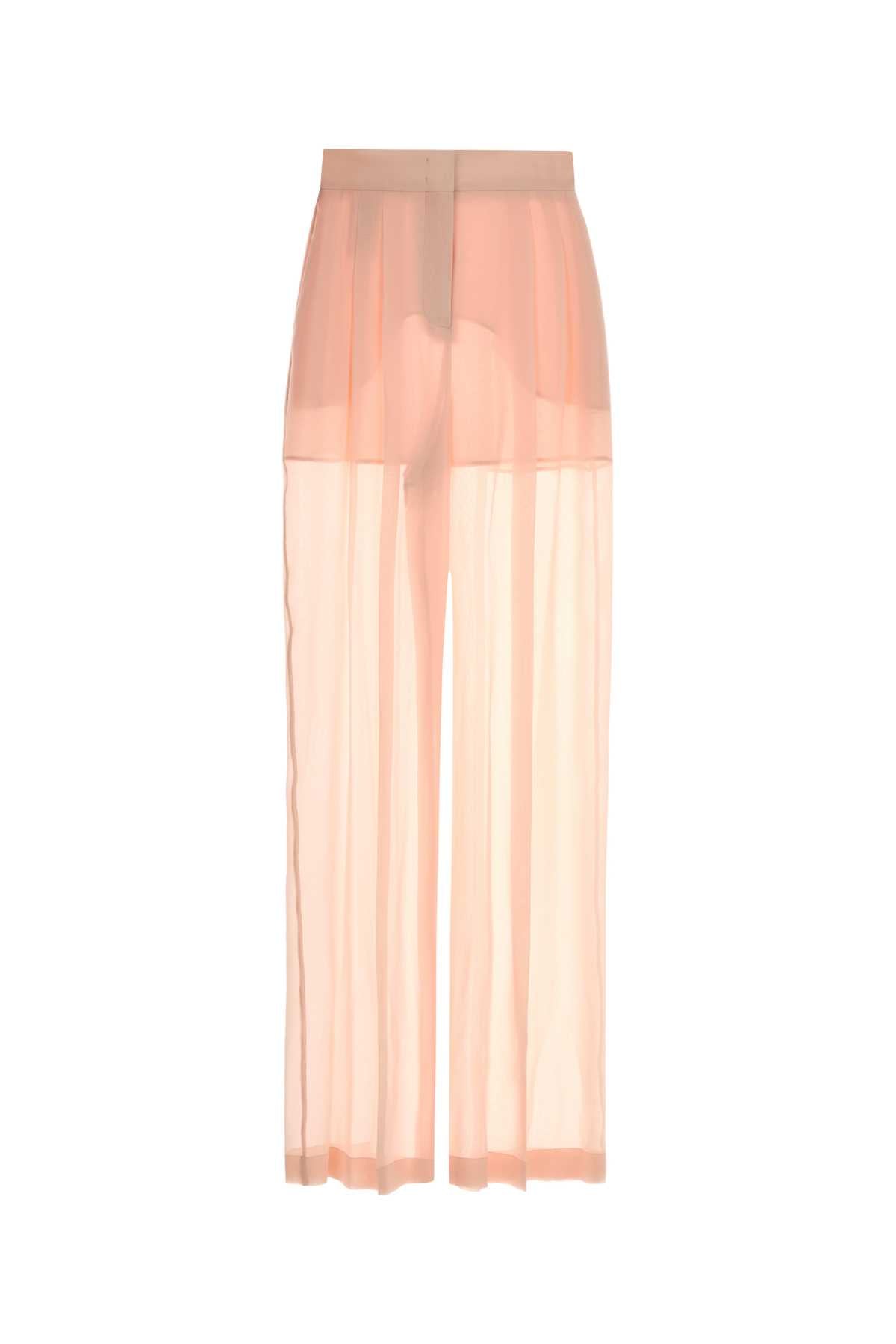 Pink Silk Wide-Leg Pant Rosa Exterior: Pantaloni