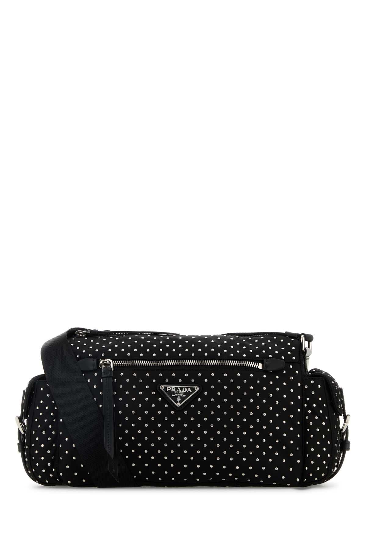 Black Nylon Shoulder Bag Nero Borse A Tracolla