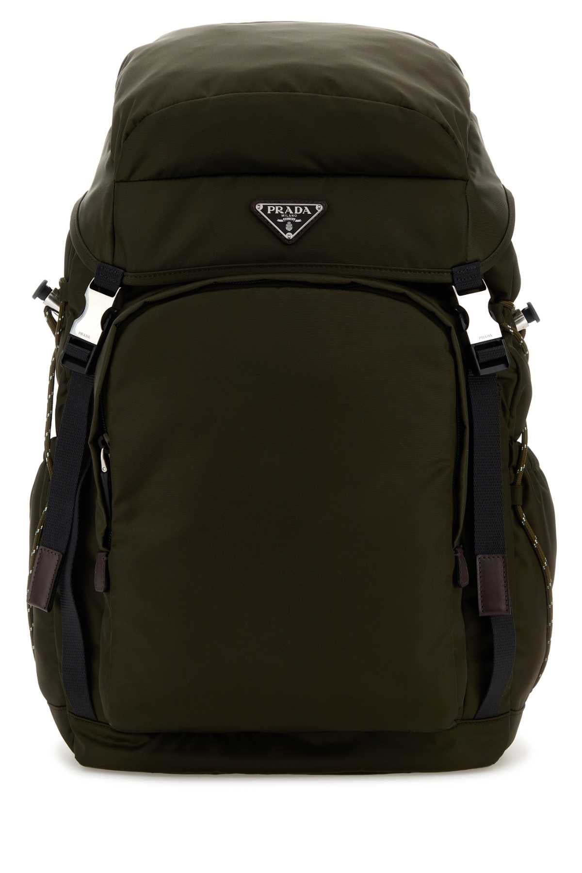 Olive Green Canvas Backpack Mimetico Zaini