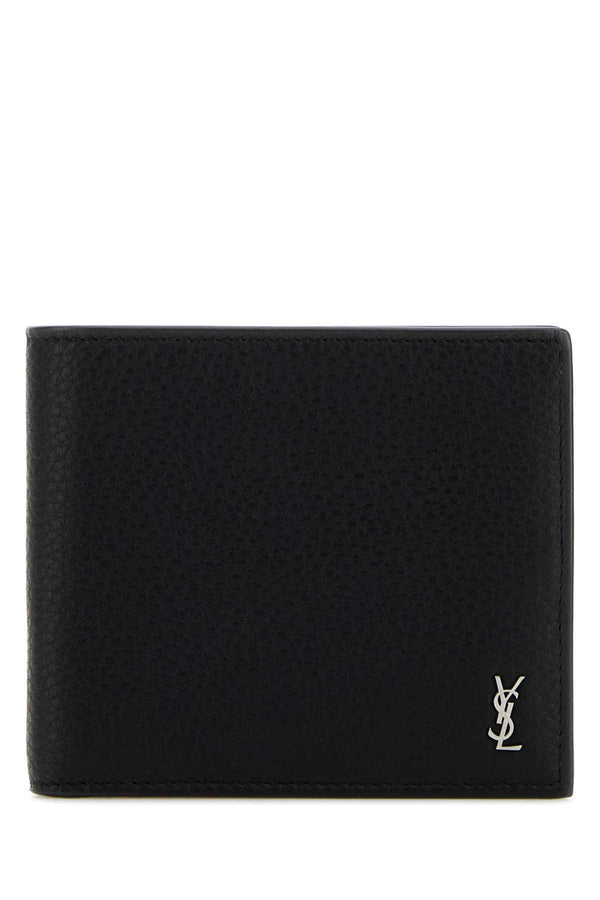 Saint Laurent 100% Leather exterior wallet in black