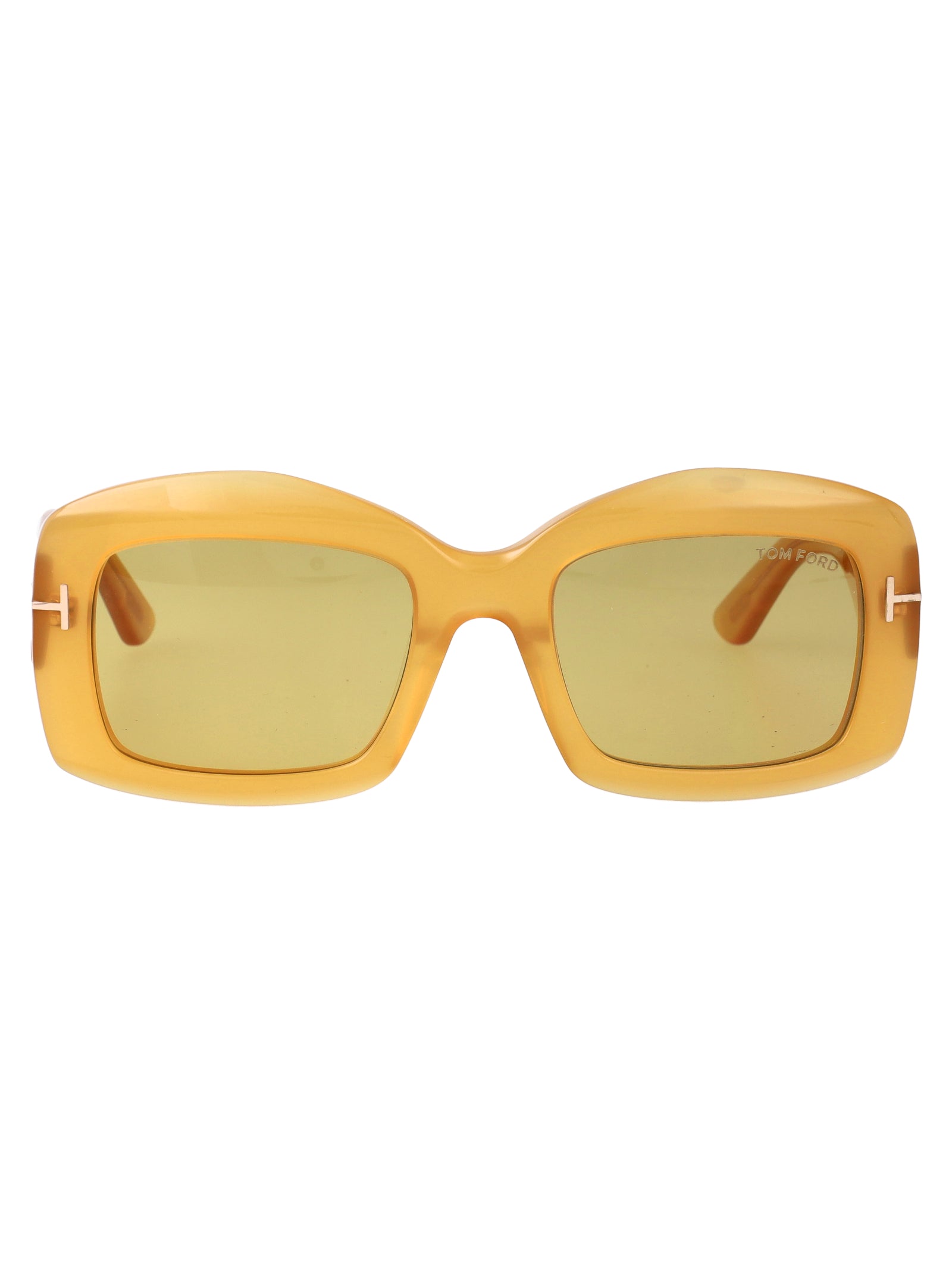 Ft1218 39e Giallo Luc / Marrone Acetate Sunglasses