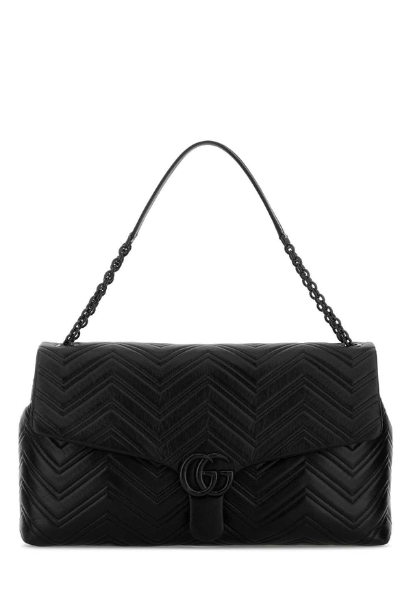 Gucci Harmont Exterior: 100% Leather shoulder bag in black