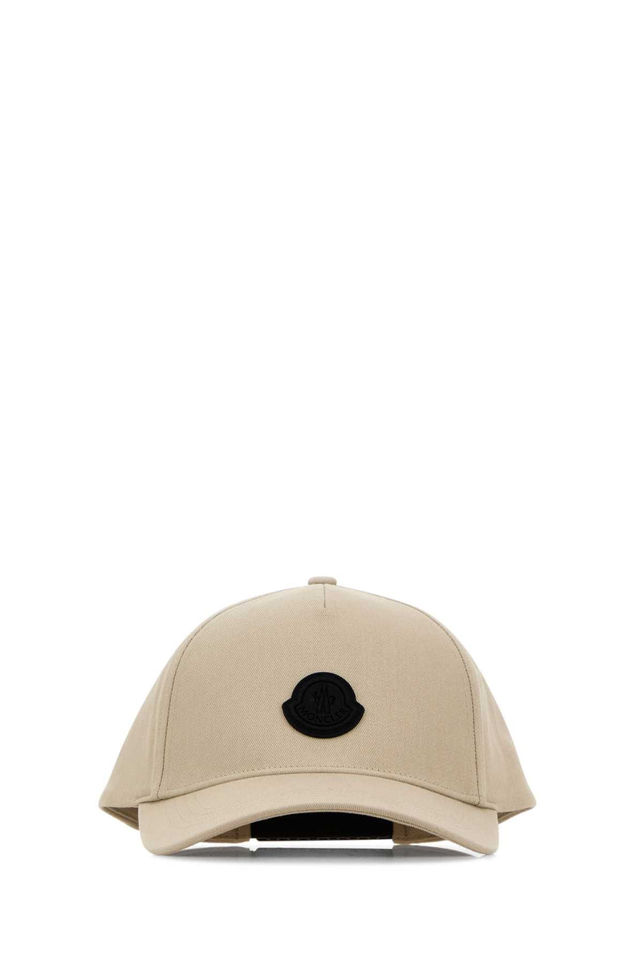 Moncler BASEBALL 100% cotton baseball cap in beige