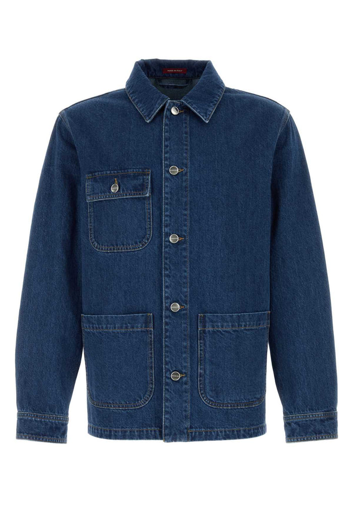 Denim Jacket Bluemix Exterior: Cotton Other Fibers Giubbini