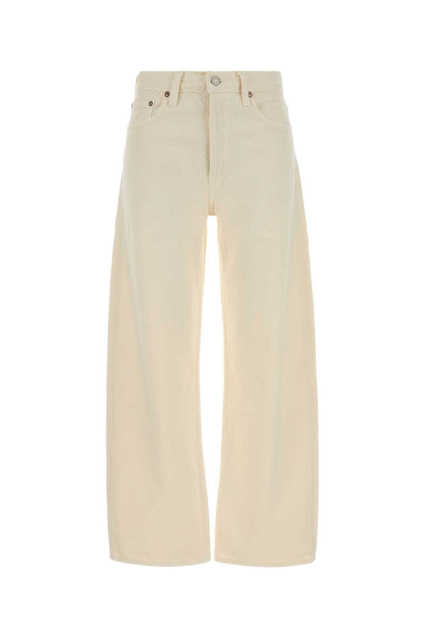 Agolde Jean 100% Recycled cotton jeans in beige