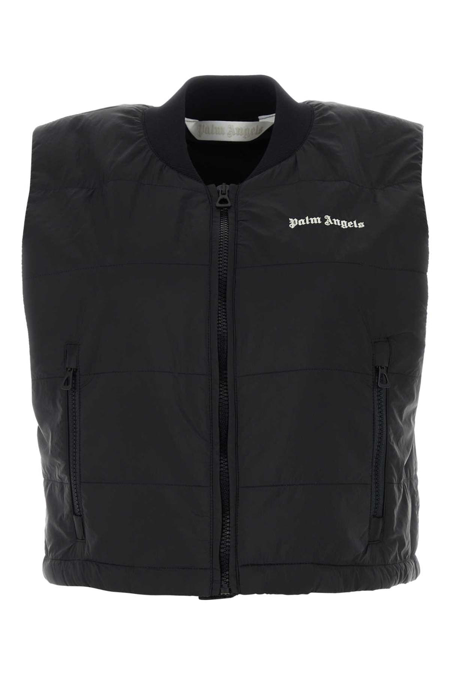 Palm Angels Exterior: 100% Nylon vest in black