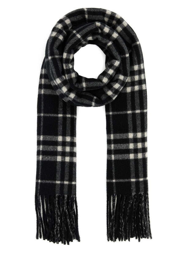 Burberry Giant 100% Cashmere scarf in black