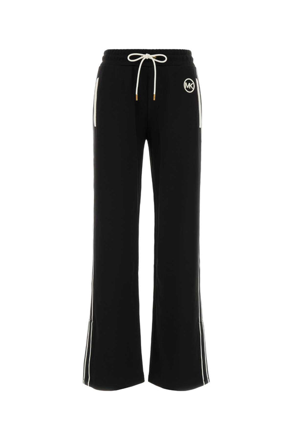 Black Tech Fabric Joggers Exterior: Polyester Pantaloni