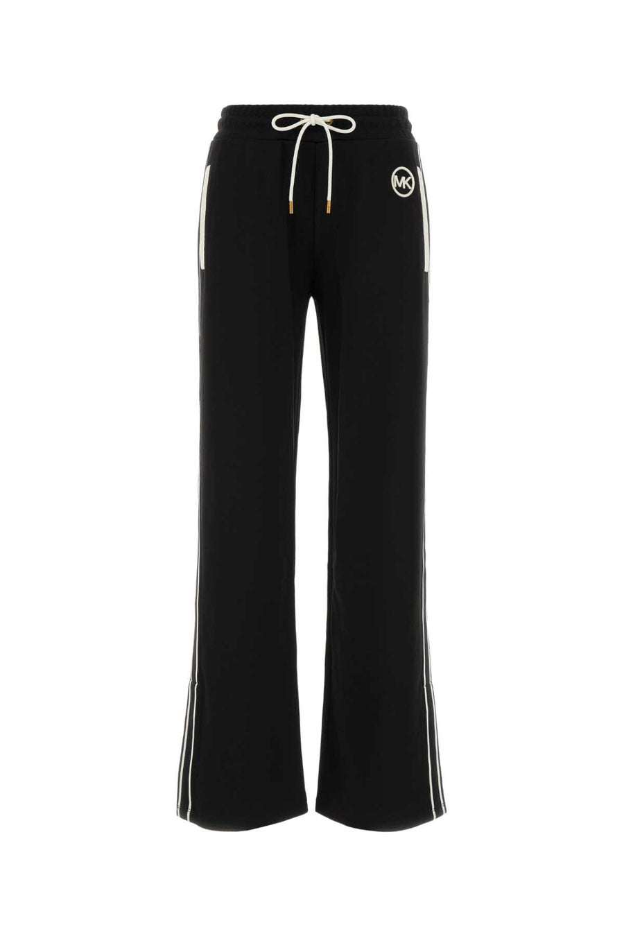 Black Tech Fabric Joggers Exterior: Polyester Pantaloni