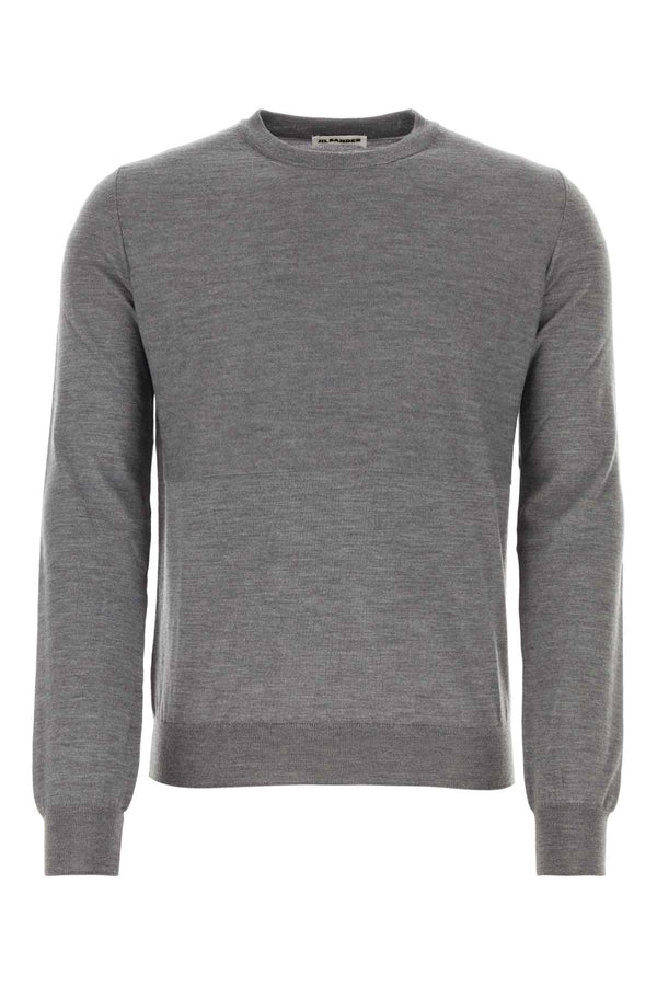 Jil Sander 100% Virgin wool sweater in gray