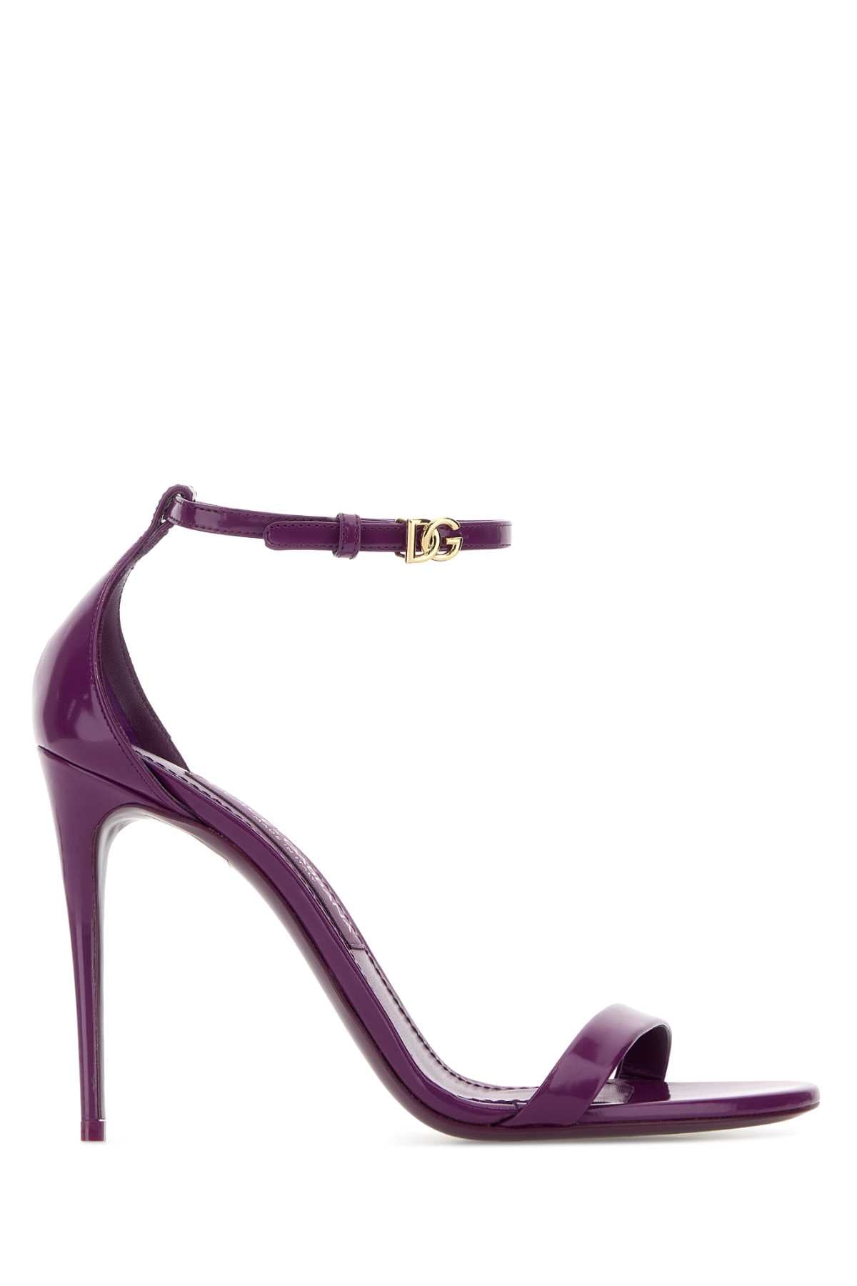 Purple Leather Keira Sandals Viola Sandali