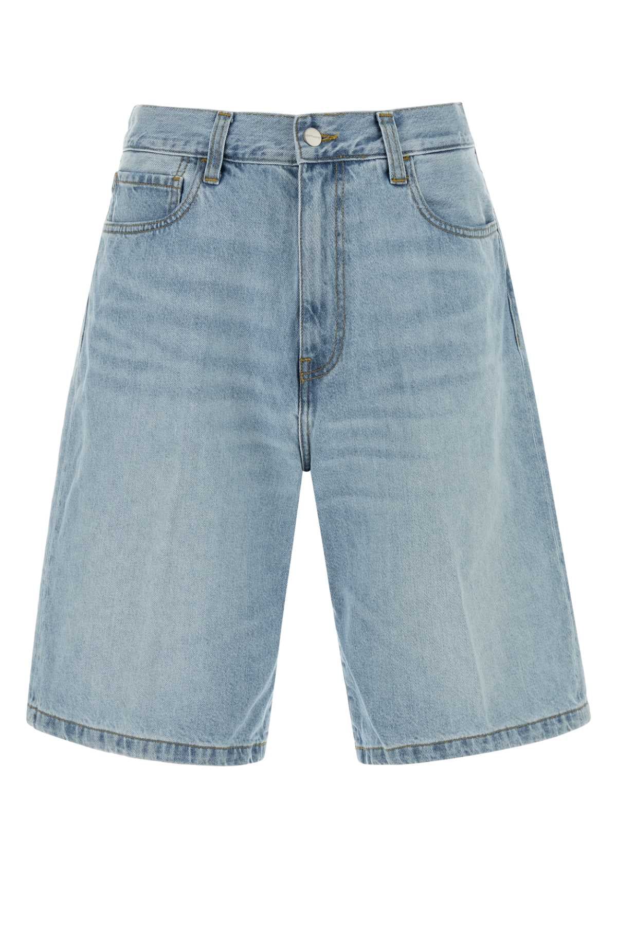 Blueheavywornbleached Exterior: Cotton Short
