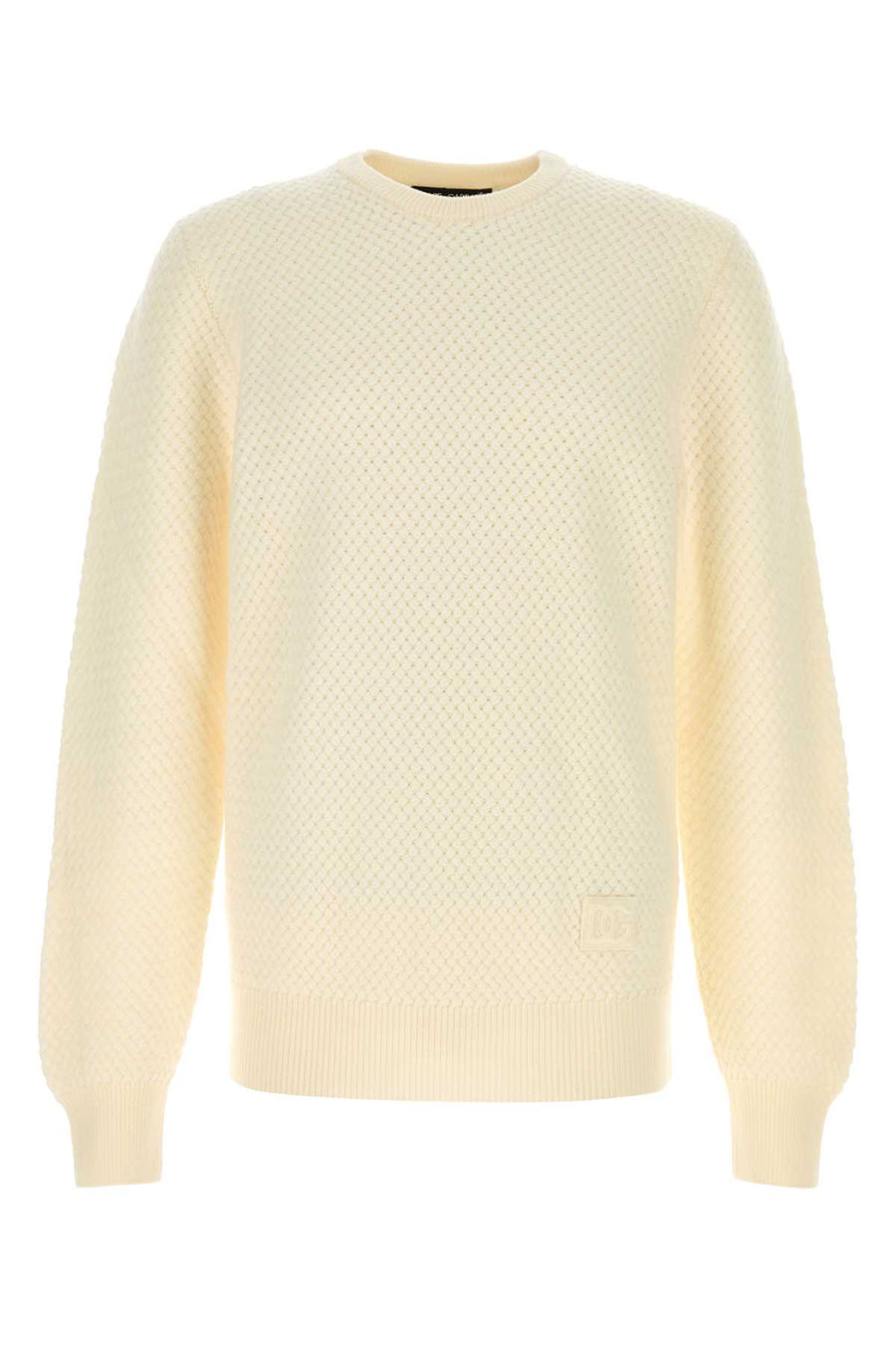 Dolce & Gabbana 100% Virgin wool sweater in beige