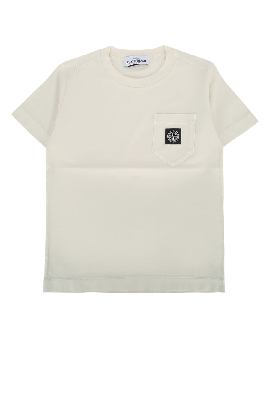 Stone Island Kids 100% Cotton t-shirt in beige