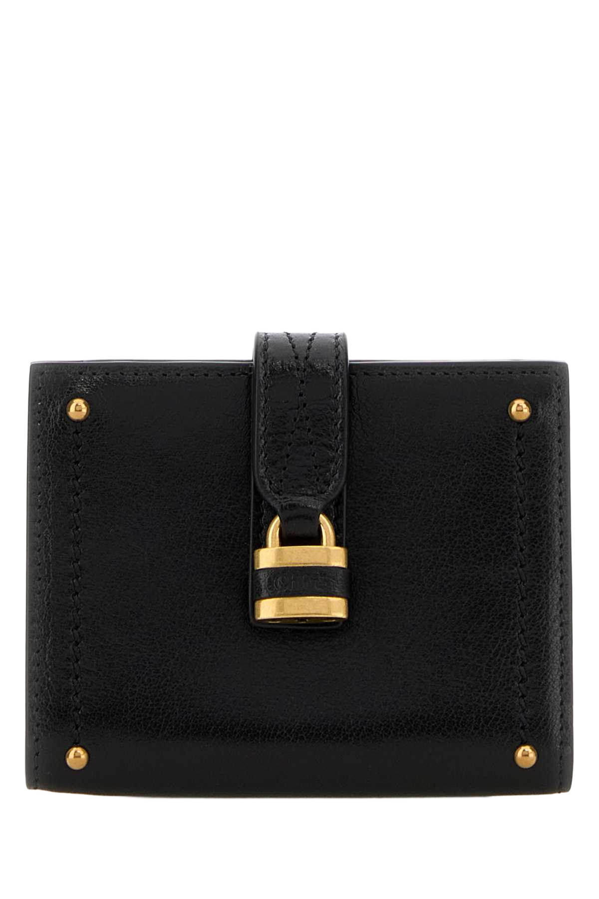 Black Leather Paddington Wallet Portafogli