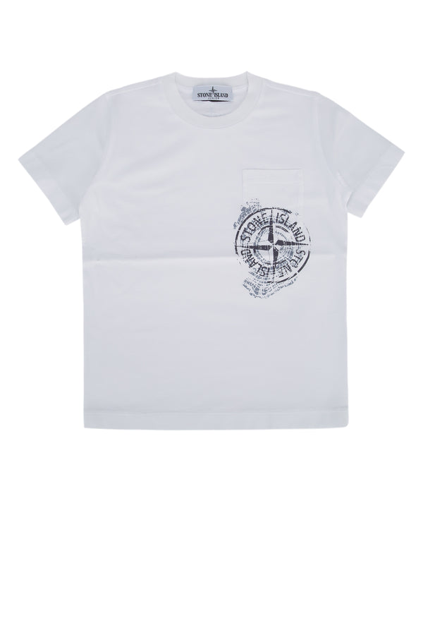 Stone Island Kids Cotton t-shirt in white