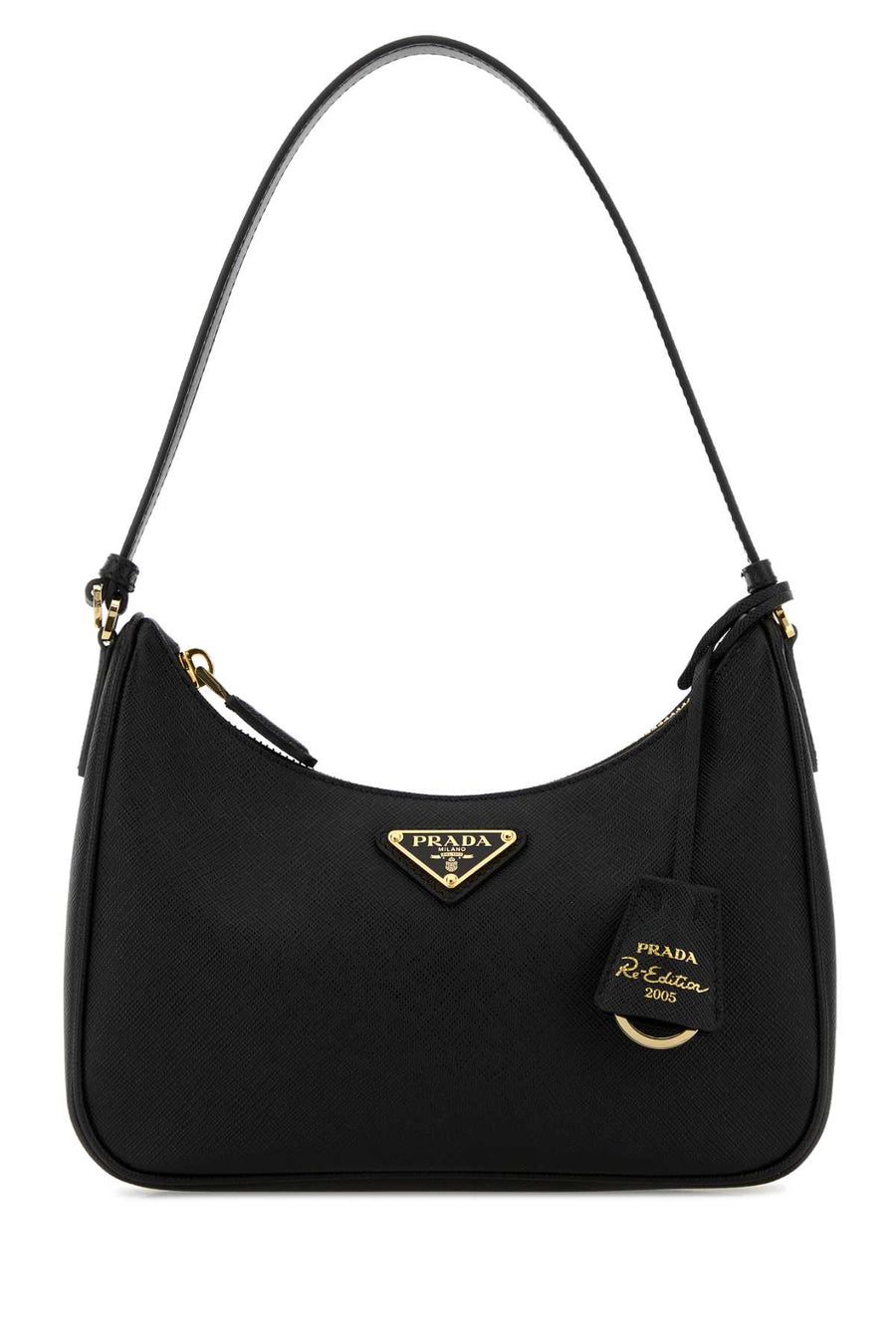 Prada Exterior: 100% Leather shoulder bag in black