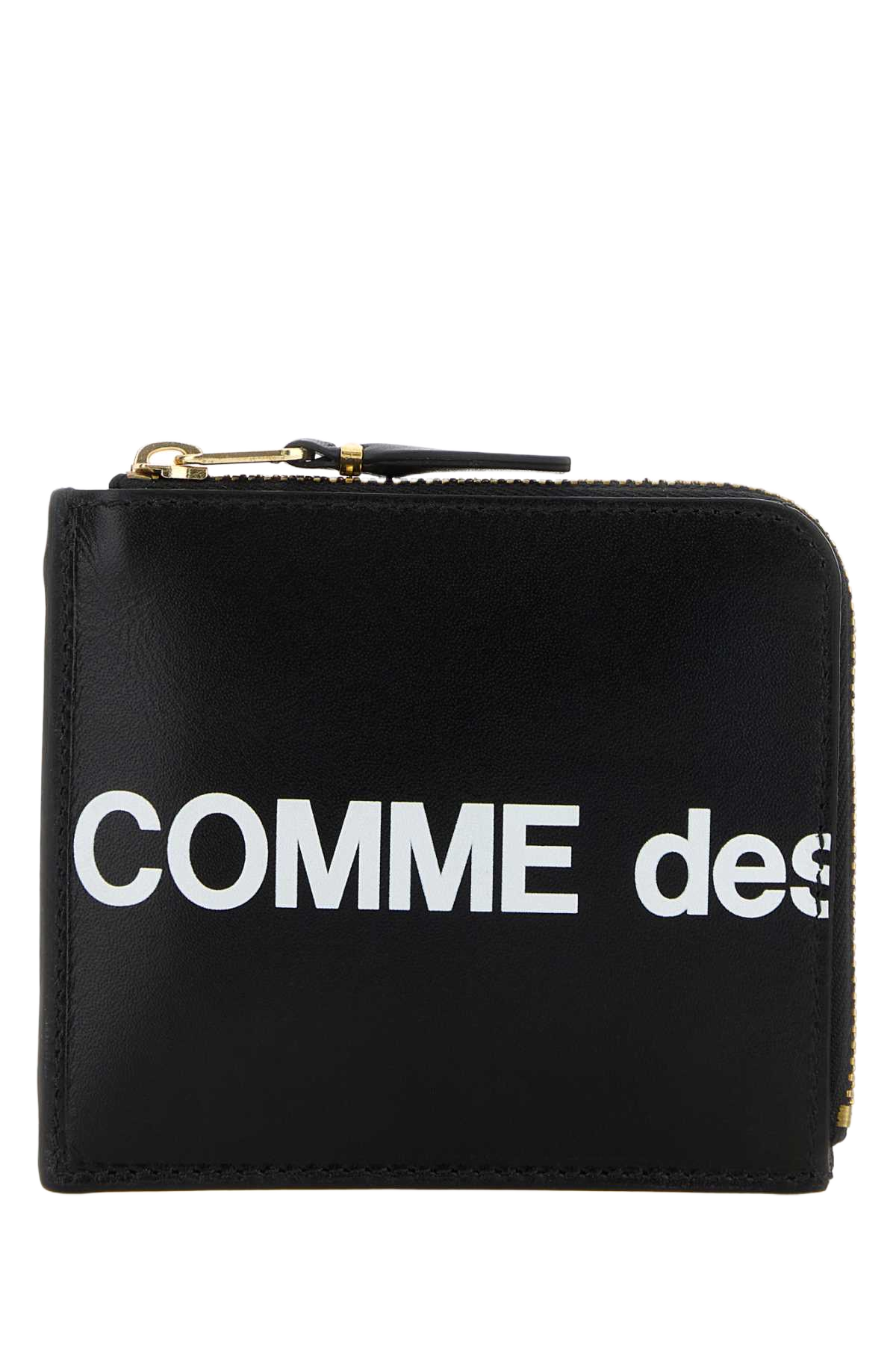 Black Leather Coin Case Portafogli