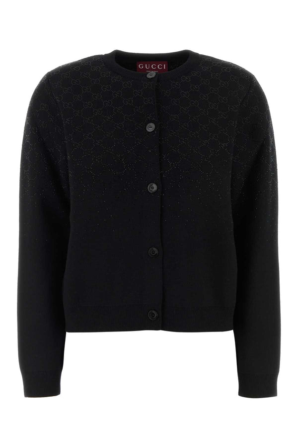 Gucci Wool blend cardigan in black